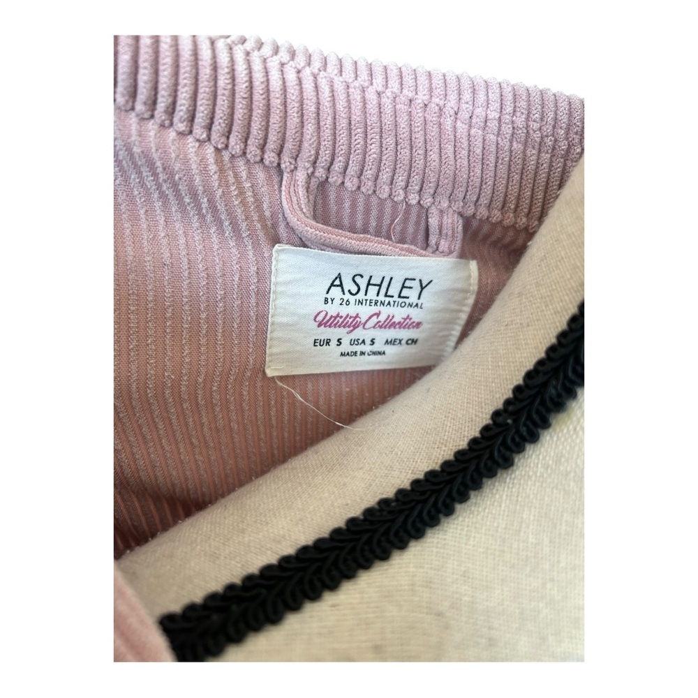 Ashley By 26 International Pink Corduroy Shirt Jacket Size S - Picture 4 of 6